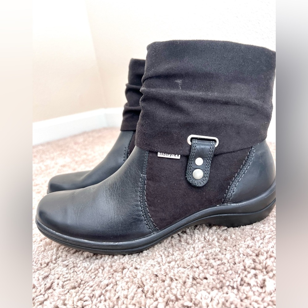 Romika 38 Women’s Cassie 12 Black Leather Ankle Boots Size US 7-7.5
